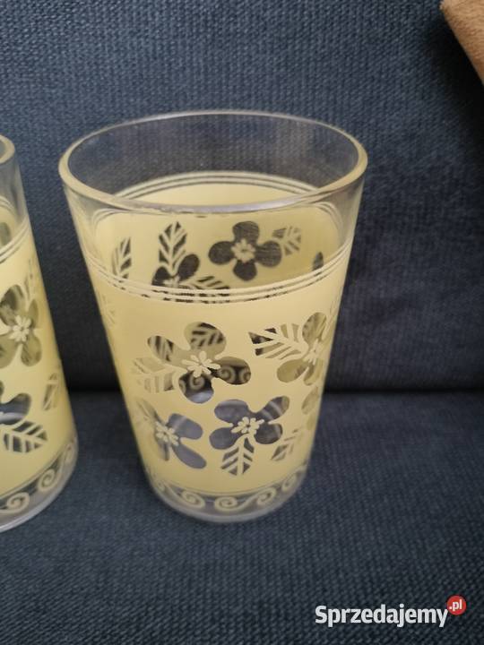 Zestaw szklanek z PRL Choszczno