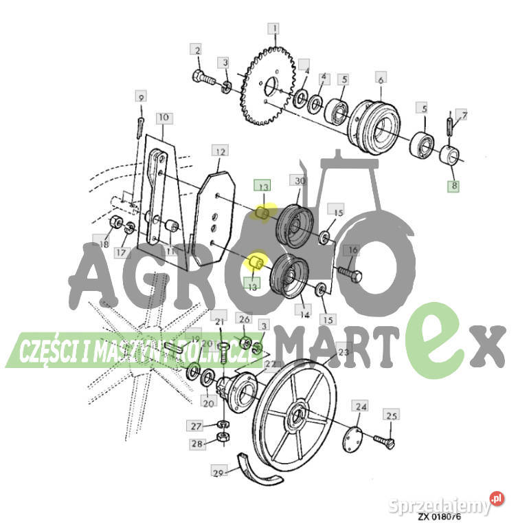 Z38811 TULEJKA DYSTANSOWA JD