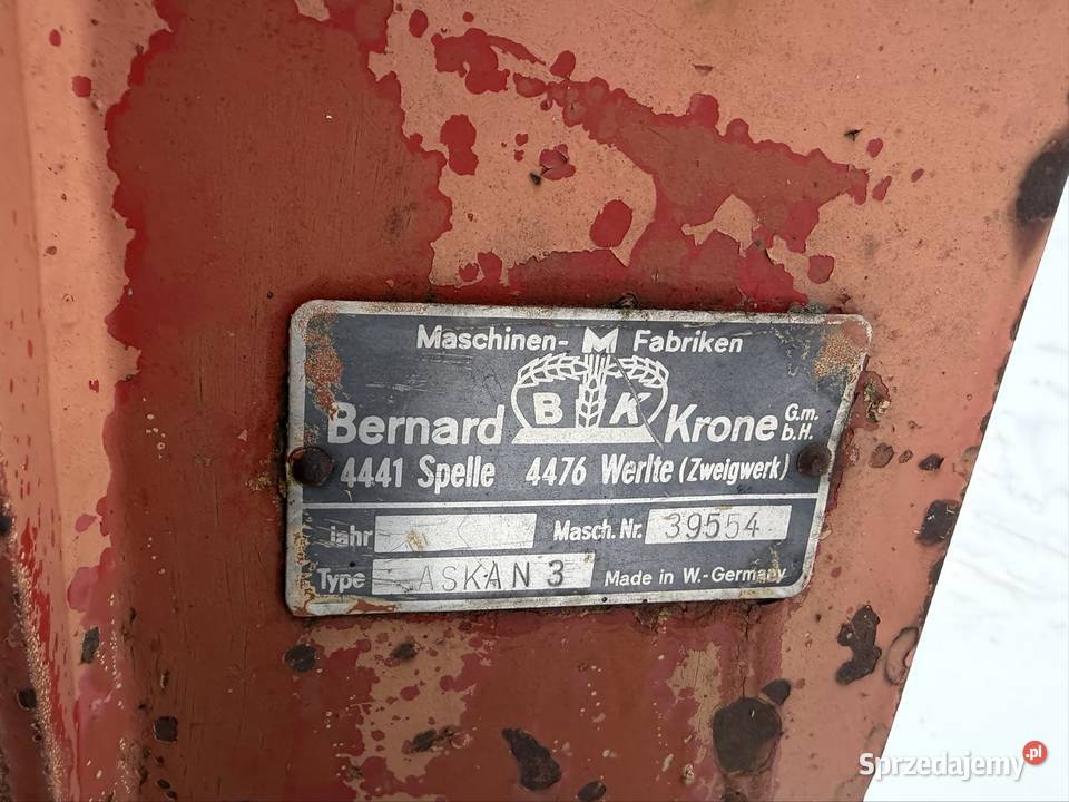 Pług 3 skibowy obrotowy Krone ASKAN przedpłużki mazowieckie Myszyniec