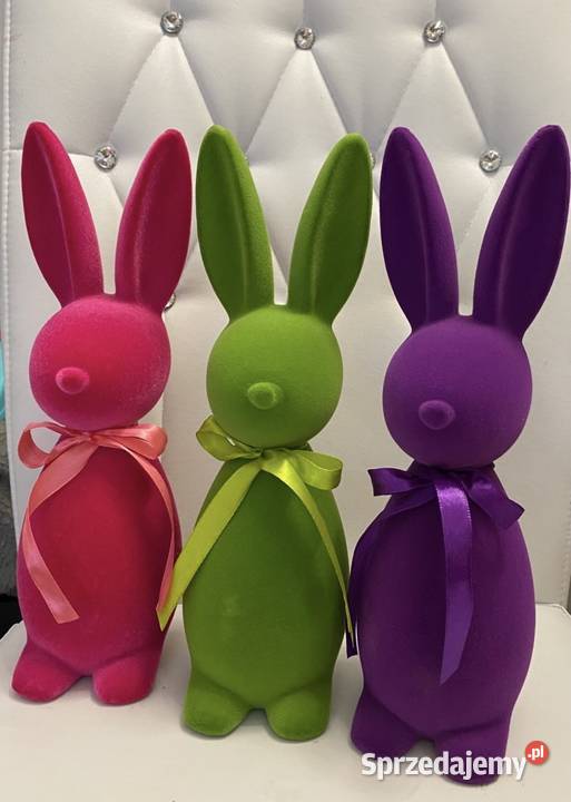 3 zające welurowe Słubice
