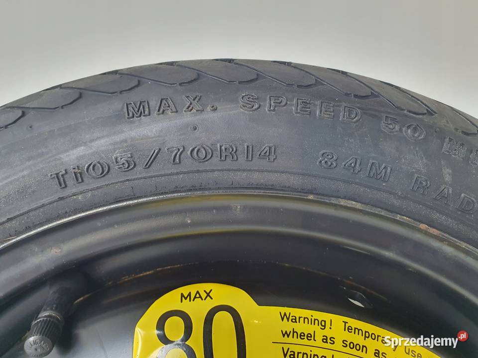 KOŁO DOJAZDOWE ZAPASOWE Seat Skoda 10570 R14 Chełm