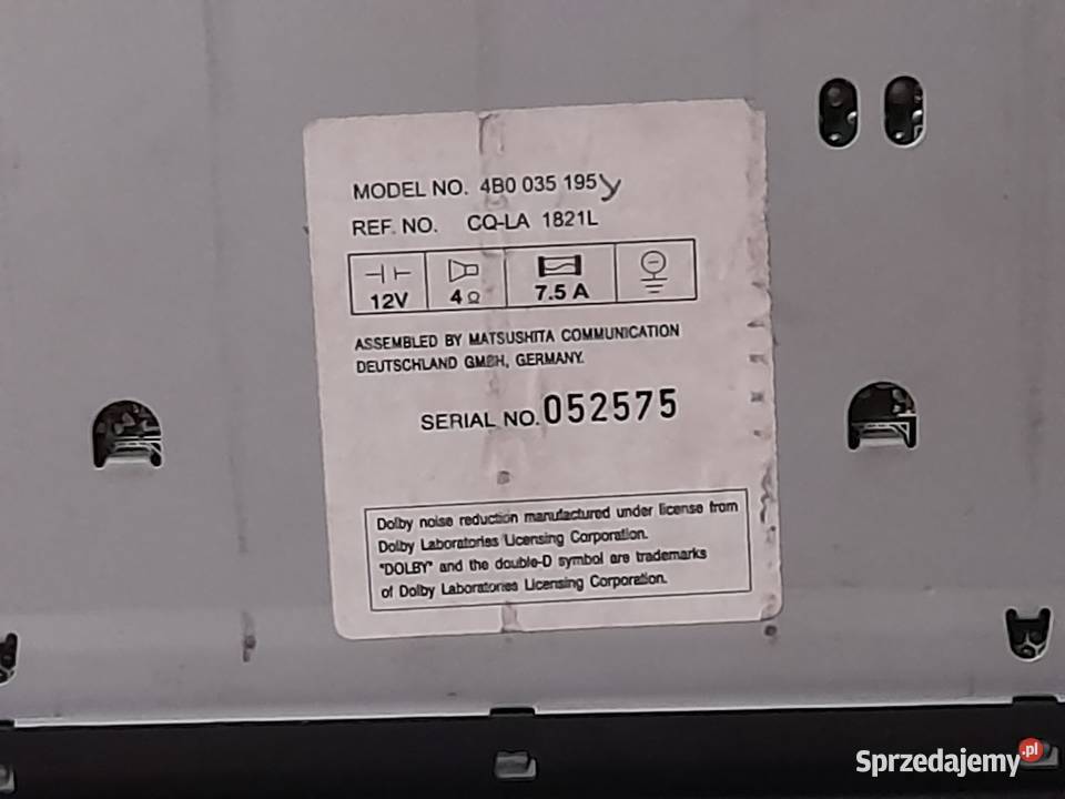 Radio audi a6c5 osobowe Suskrajowice