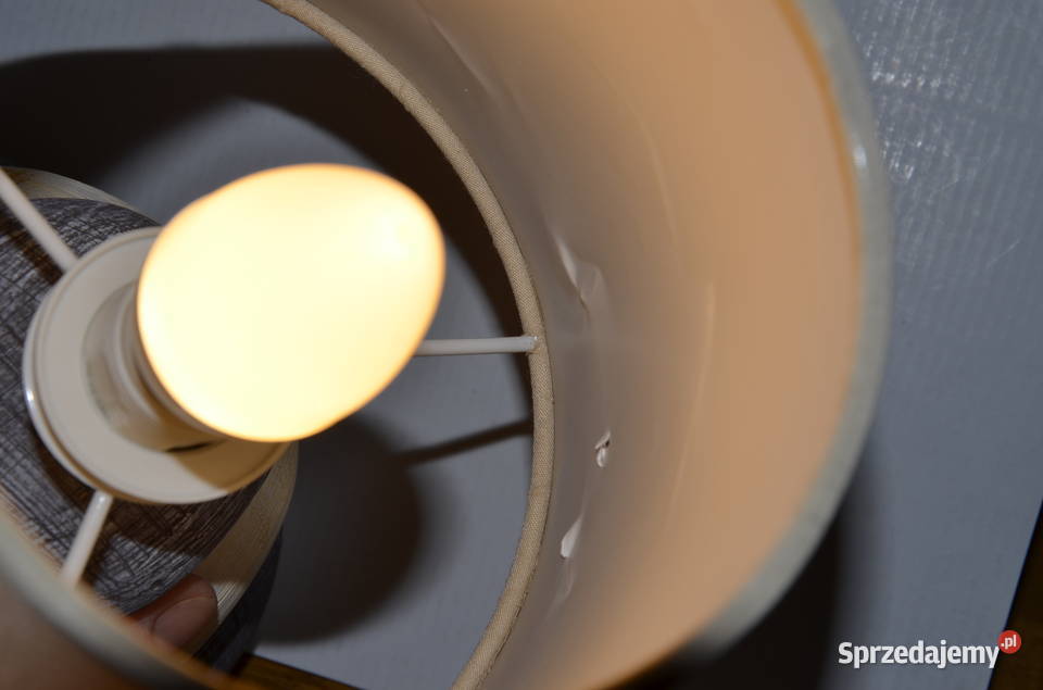 lampka stołowa nocna Nave Stoney szara kamienie