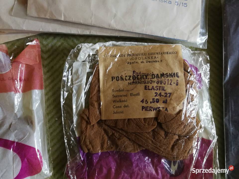 Pończochy PRL Vintage Feniks Opolanka ZESTAW 8 Szczecin sprzedam