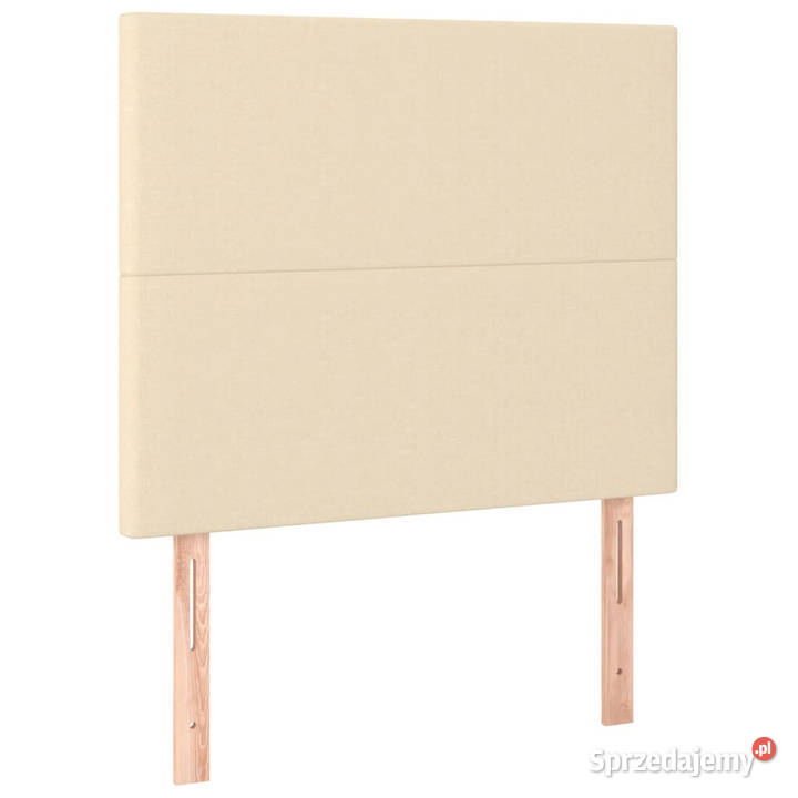 Zagłówek do łóżka z LED kremowy 90x5x118128