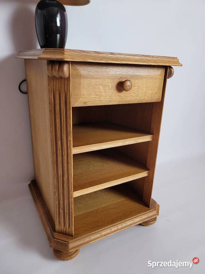 Komoda dębowa Szafka nocna Blacik 39cm Białogard