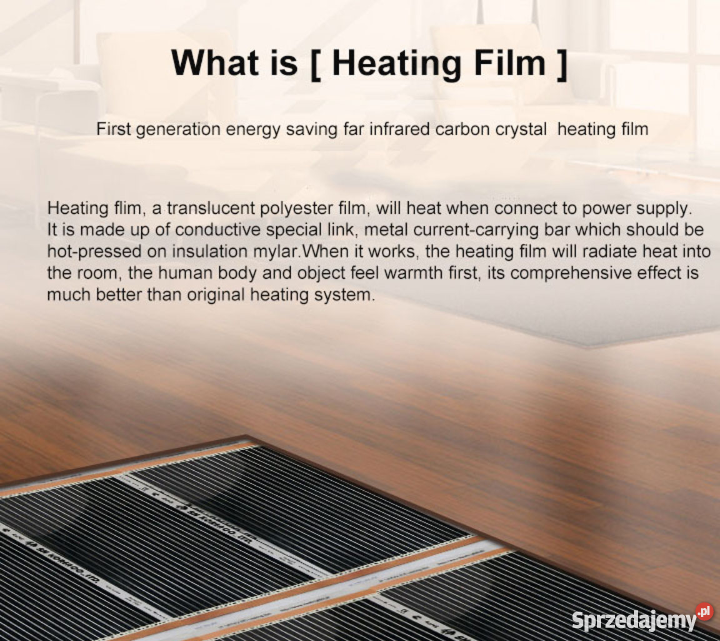 Folia MATA GRZEWCZA 220Wm2 50 szer Leeil 075 m Lublin