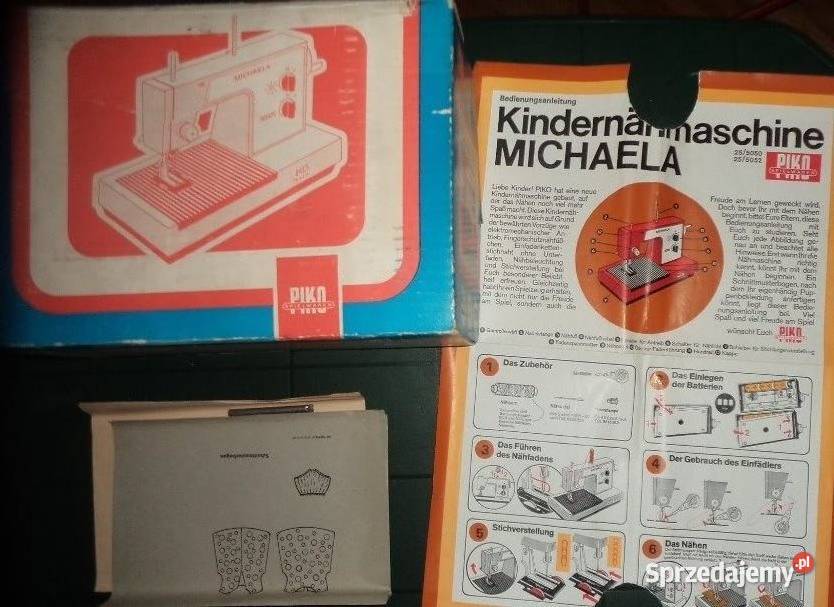 stare zabawki PRL maszyna do szycia Michaela