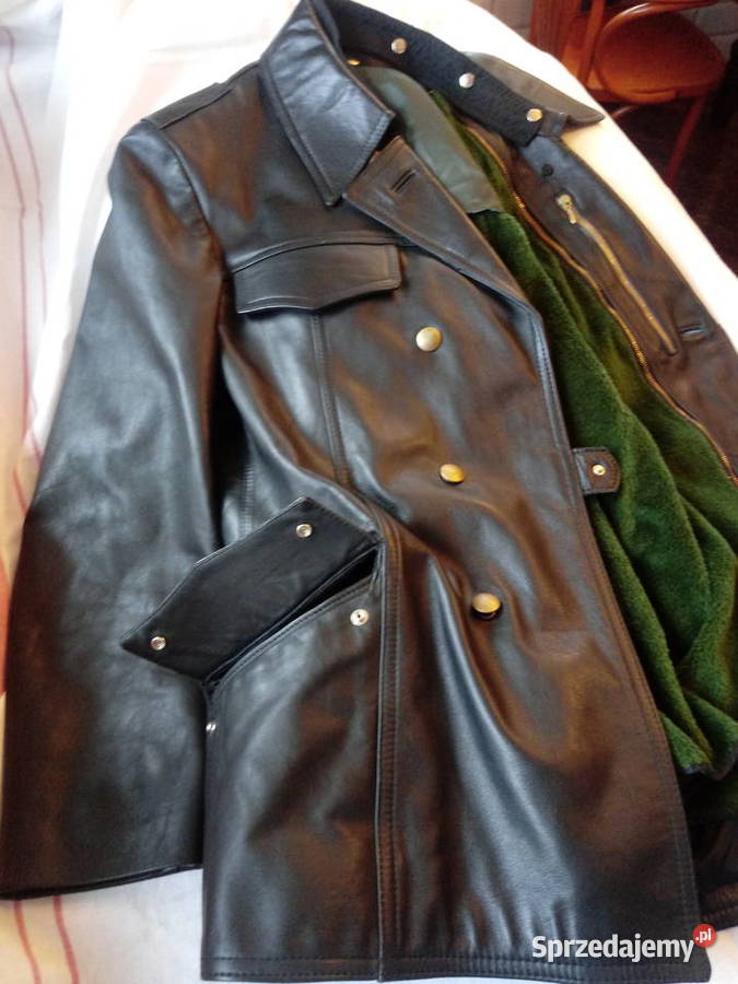 skórzana kurtka policyjna niemiecka męska na