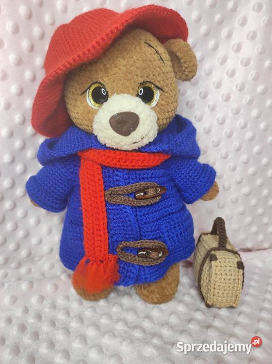 Maskotka miś Paddington na szydełku Szczecin