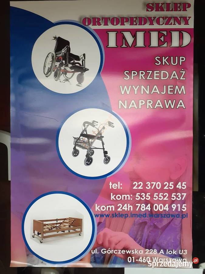 Używane Łóżka Rehabilitacyjne z Gwarancją Sprzęt rehabilitacyjny i ortopedyczny Warszawa sprzedam