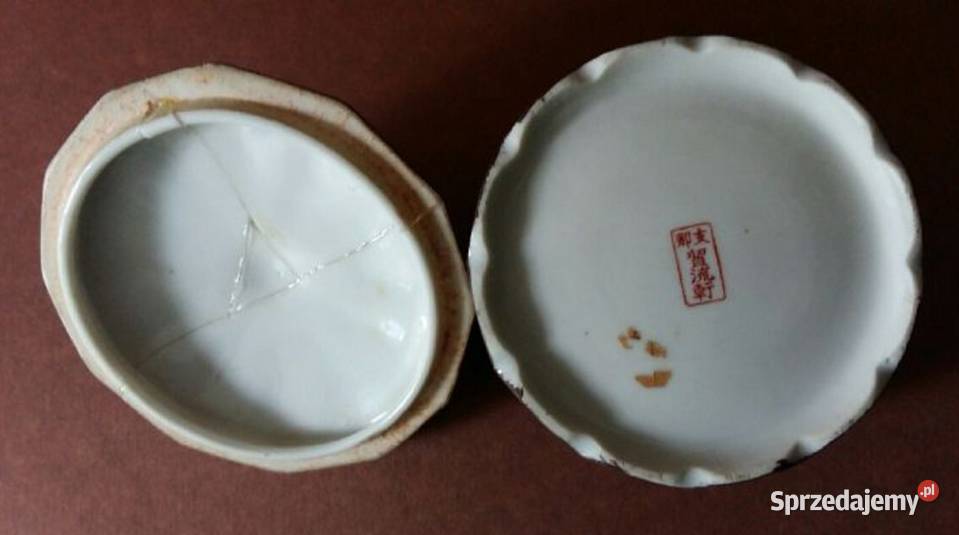 Antyk Pudełko na Biżuterię Satsuma Okres Meiji Gdańsk