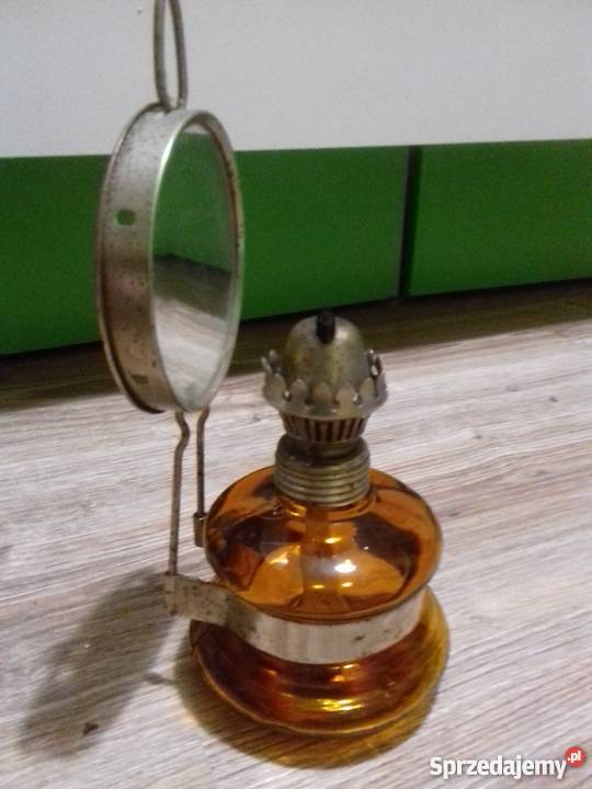 Lampy naftowe z lustrem szklane Antyki, Sztuka, Kolekcje Wrocław