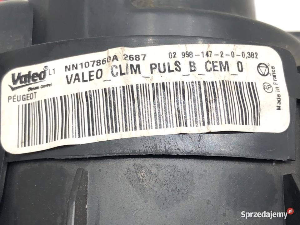 DMUCHAWA NAWIEWU PEUGEOT 508 I NN107860A Dmuchawy