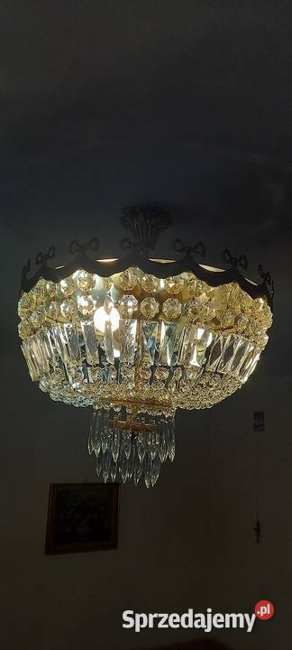 Elegancki kryształowy plafon łódzkie Skierniewice