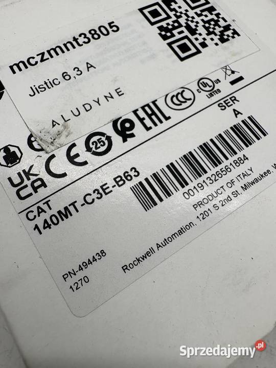 Allen Bradley 140MTC3EB63 Rozłącznik silnikowy Warszawa