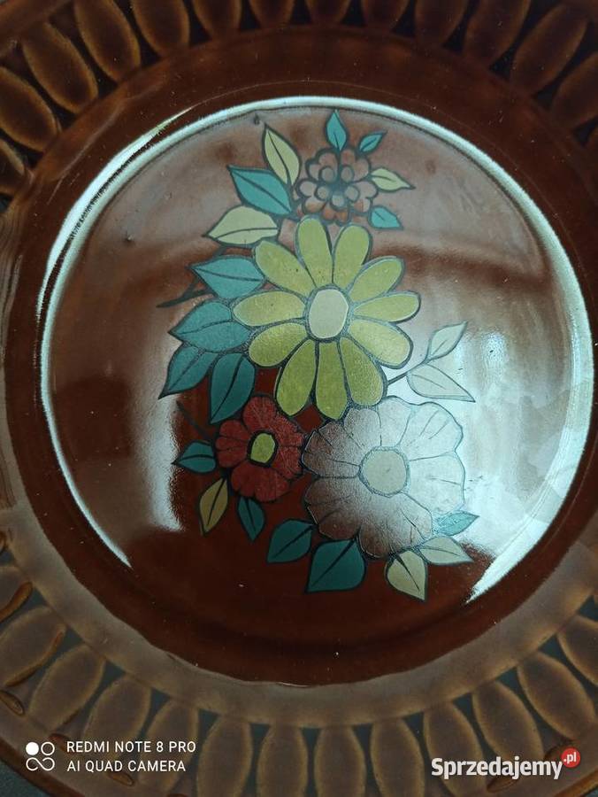Talerz porcelit Tułowice fason Rumcajs Warpechy Stare