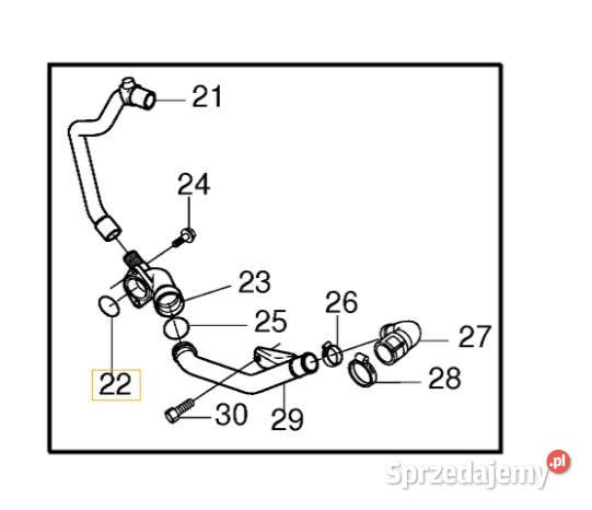 VOLVO C30 C70 S40 V50 S80 V70 oring przewodu Bielany Wrocławskie
