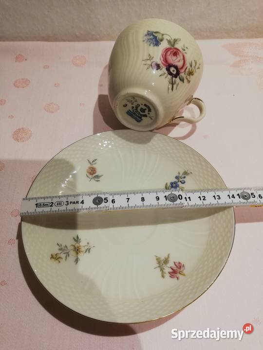 Stara filiżanka z podstawką Royal Copenhagen Porcelana i szkło Gorlice