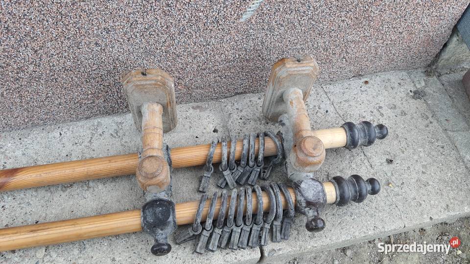 Karnisz drewniany sufitowy 340 karnisze 125 2 Lublin sprzedam