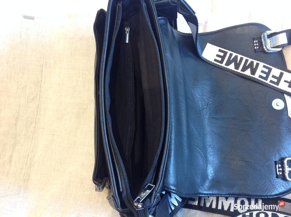 Listonoszka Skórzana Czarna Torebka Damska lubuskie Nowa Sól