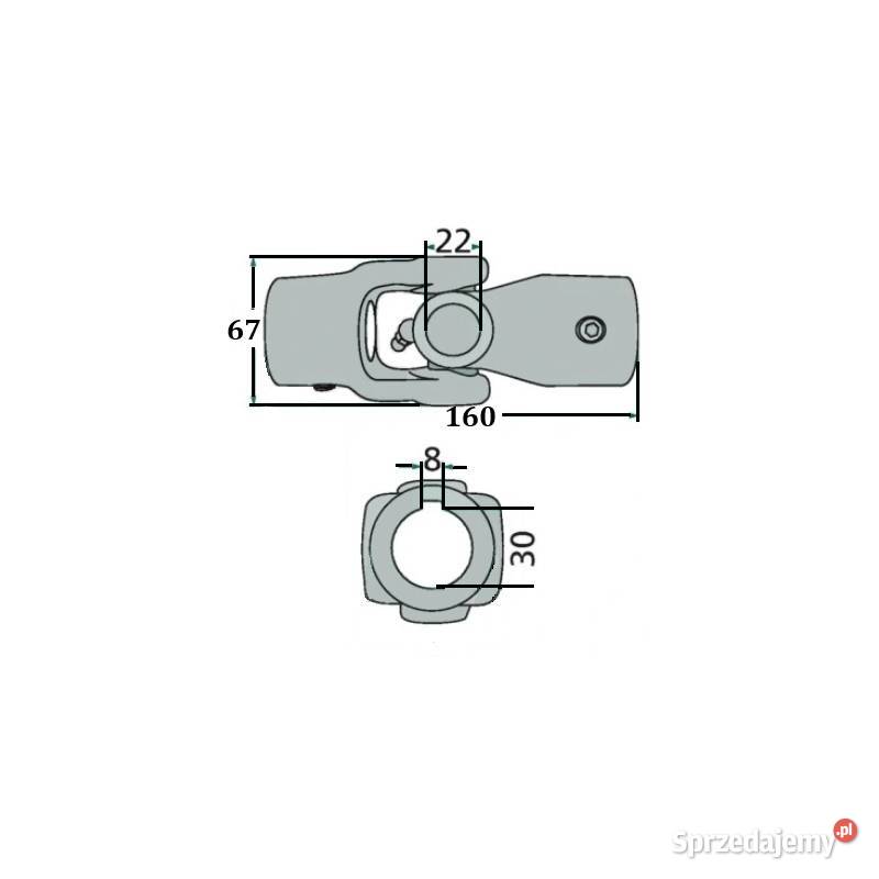 Przegub kompletny pojedynczy kat 1 z obu stron Kamionna