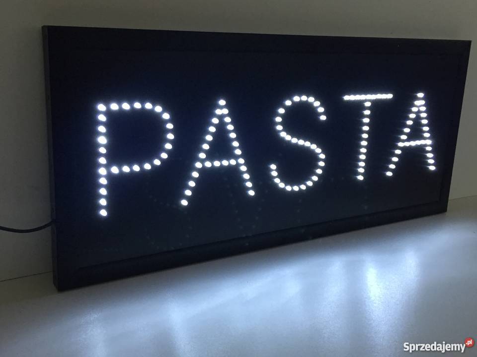 PASTA Reklama LED szyld 70x30 zewnętrzna NOWA Pomiechówek