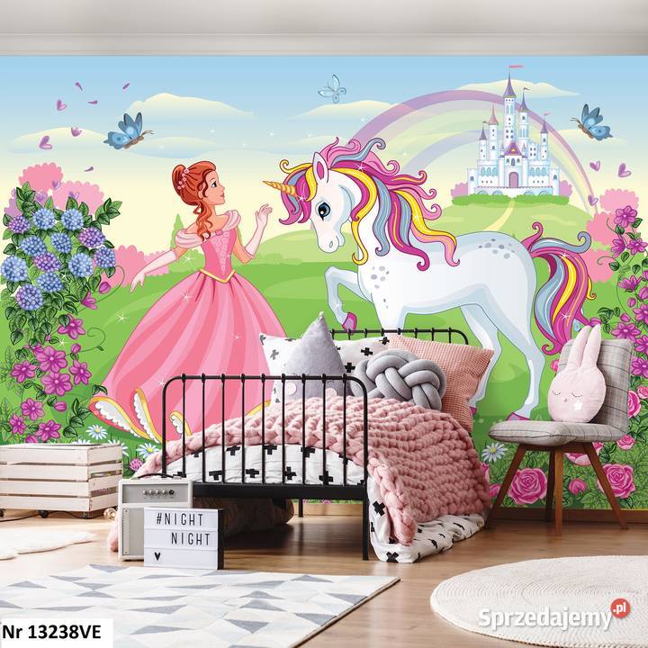 Tapeta fototapeta Księżniczka Jednorożec wielkopolskie sprzedam