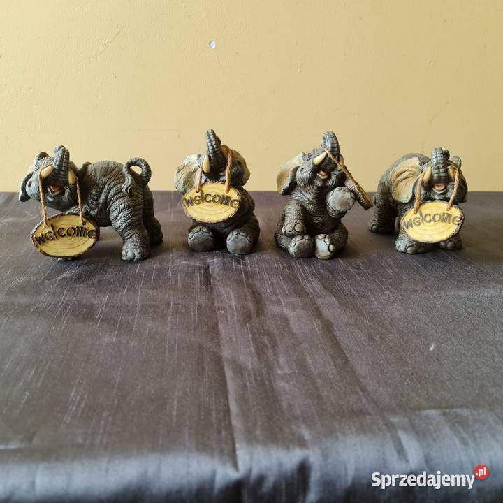 Figurki słoników ceramika Warszawa sprzedam