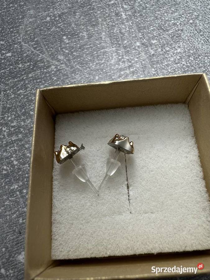 Kolczyki ala złote z diamentem podkarpackie Jasło