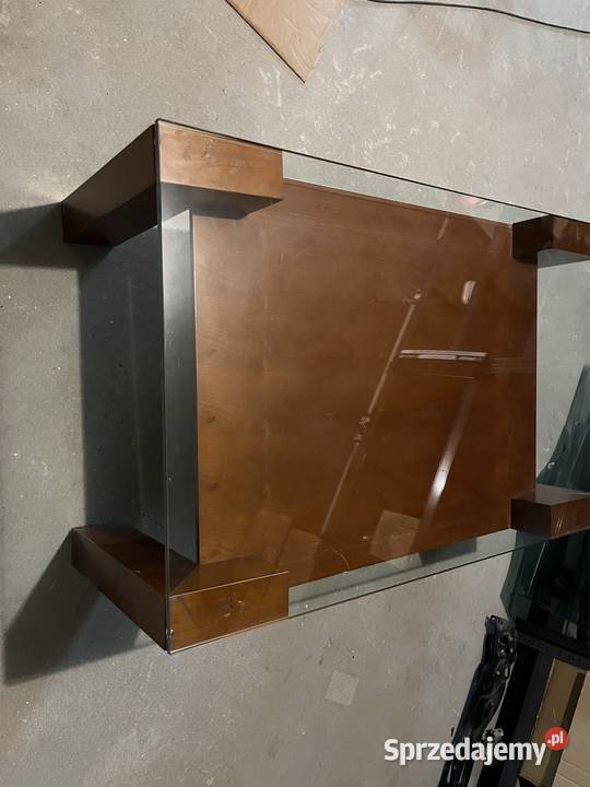 Ława drewniana z szybą Komoda Bełchatów