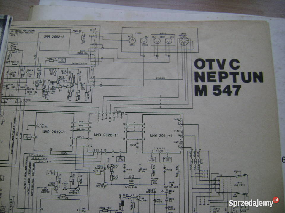 Starocie z PRL Elektronika Zestaw 5 x Schematy Gdynia sprzedam