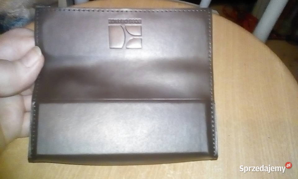 Skórzany pokrowiec etui na okulary firmly BOSS dolnośląskie Zebrzydowa sprzedam