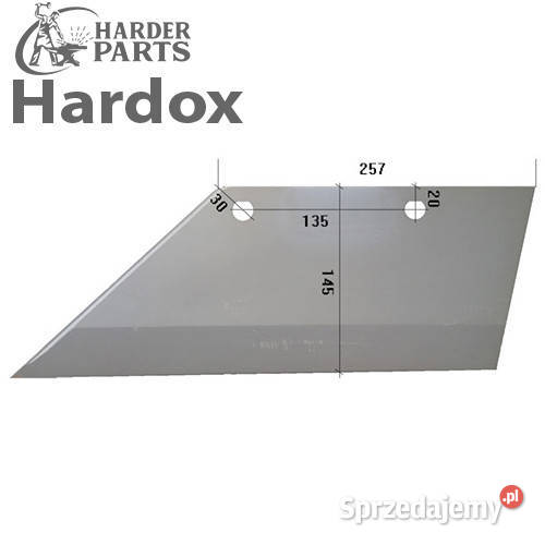 Lemiesz 14 HARDOX 3352011L SB36L części do pługa nieuszkodzony Suwałki
