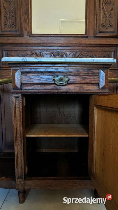 Piękna dębowa garderobawieszak secesyjnysklep Dąbrowa Górnicza