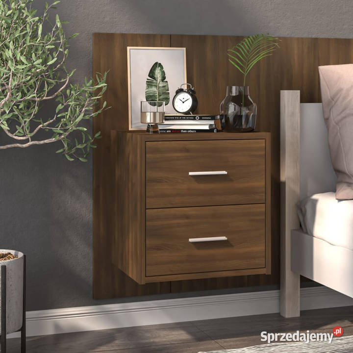 Wisząca szafka nocna brązowy dąb WM816962 mazowieckie Warszawa sprzedam