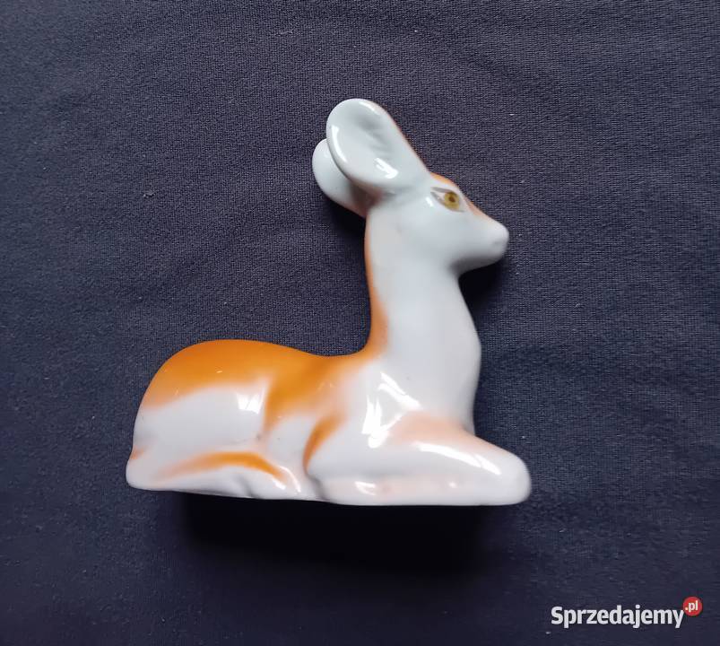 Figurka leżąca sarenka Połonne Ukraina lata