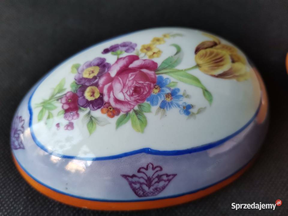 Stara przedwojenna porcelana bomboniera pojemnik Porcelana i szkło śląskie Katowice