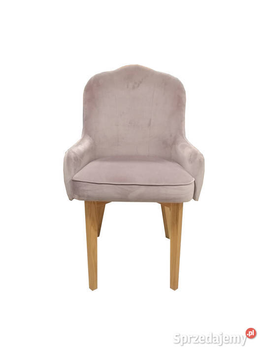 Krzesło dębowe Queen pudrowy róz sprzedam