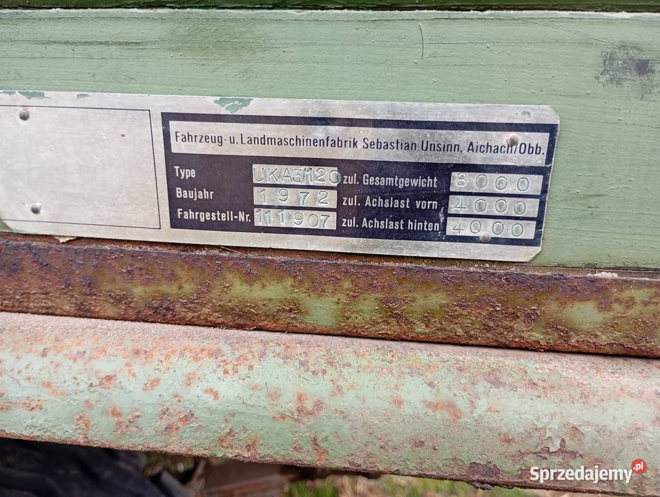 Sprzedam przyczepę trzystronna 8 ton nieuszkodzony