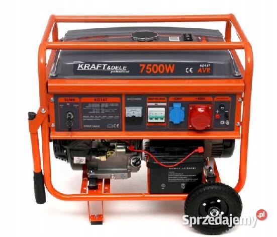 Agregat prądotwórczy 7500W siła marki Kraftdele Krasnystaw sprzedam