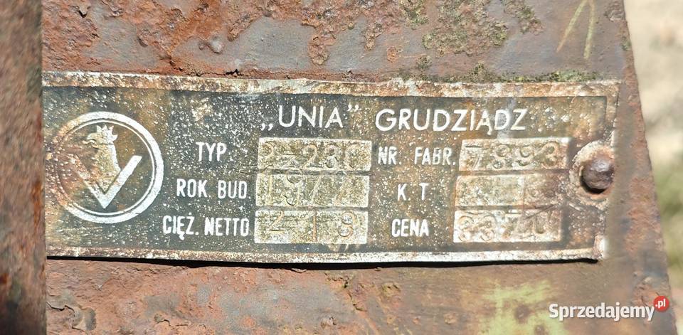 Pług 2skibowy dwuskibowy Unia Grudziądz Pz230 podlaskie Becejły