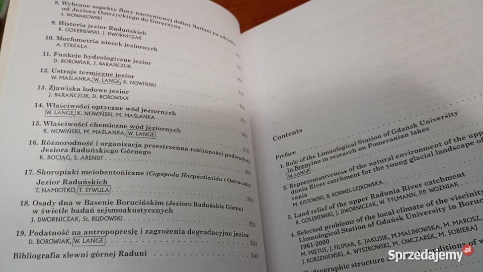 Jeziora górnej Raduni i jej zlewnia w badaniach Gdańsk