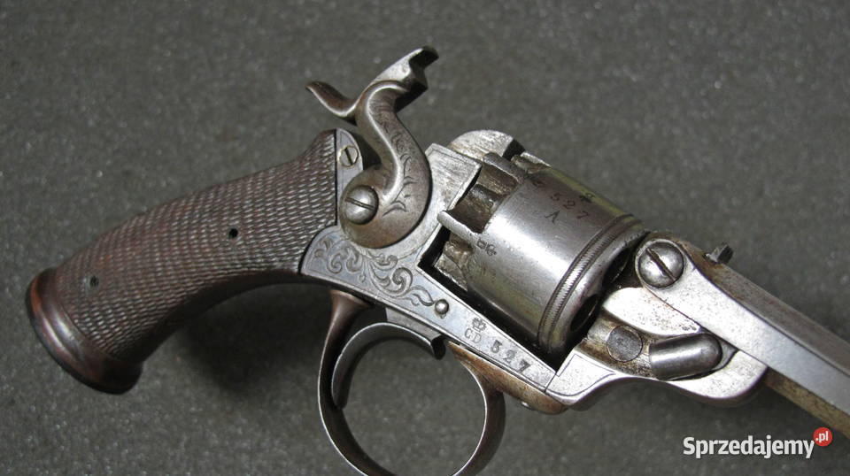Rewolwer Belgijski unikat orginał XIX wiek Chojnice sprzedam
