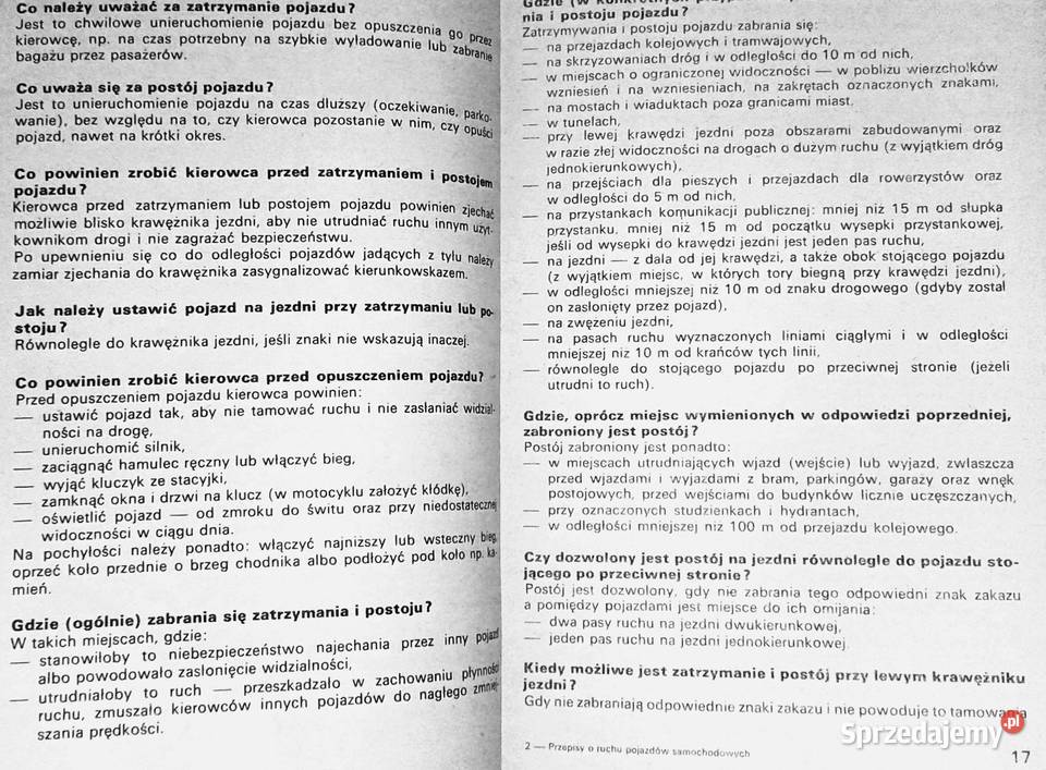 Przepisy o ruchu pojazdów samochodowych Pytania Kultura i Rozrywka Chełm