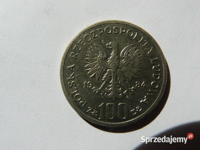 Moneta 100 zl 40 lat PRL 1984