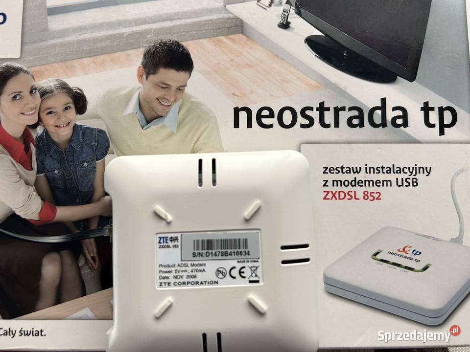 Modem Usb Neostrada ADSL ZTE ZXDSL 852 Wrocław