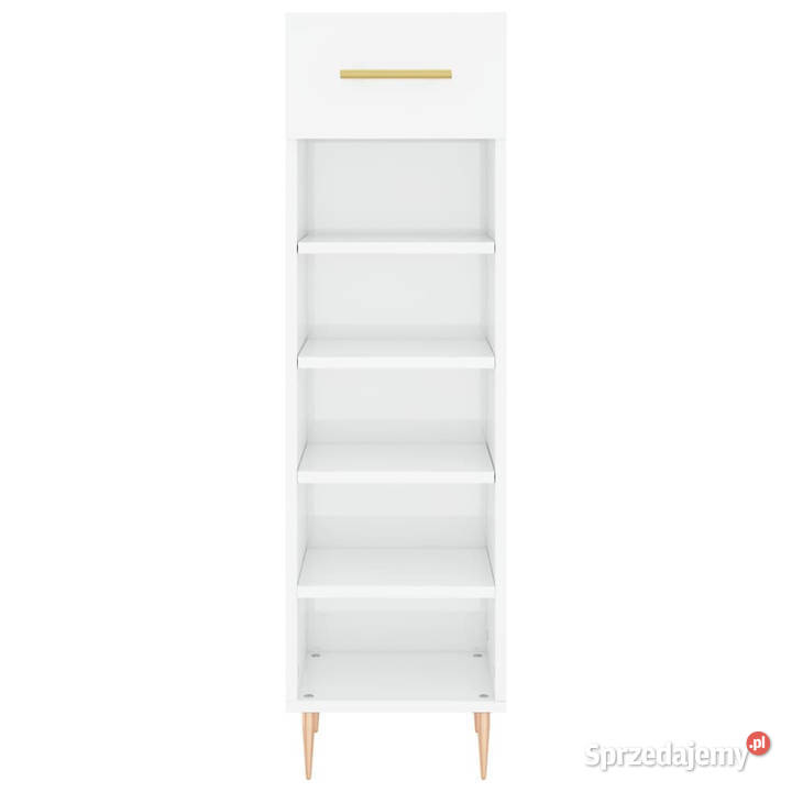 Szafka na buty wysoki połysk biała 30x35x105 mazowieckie Warszawa