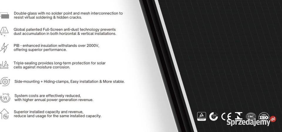Panel PV DAH Solar 470W Bifacial full screen