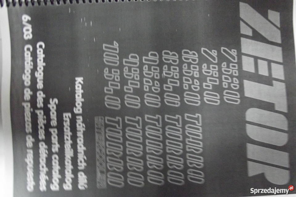 Katalog części ZETOR 7520 7540 8540 9520 9540 Parczew